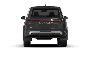 Rivian R1S Mud Flap Kit - Rally Armor - UR Series with Metallic Black Logo - Black - `22-`25 Rivian R1S Mud Flap Kit - Rally Armor - UR Series with Metallic Black Logo - Black - `22-`25